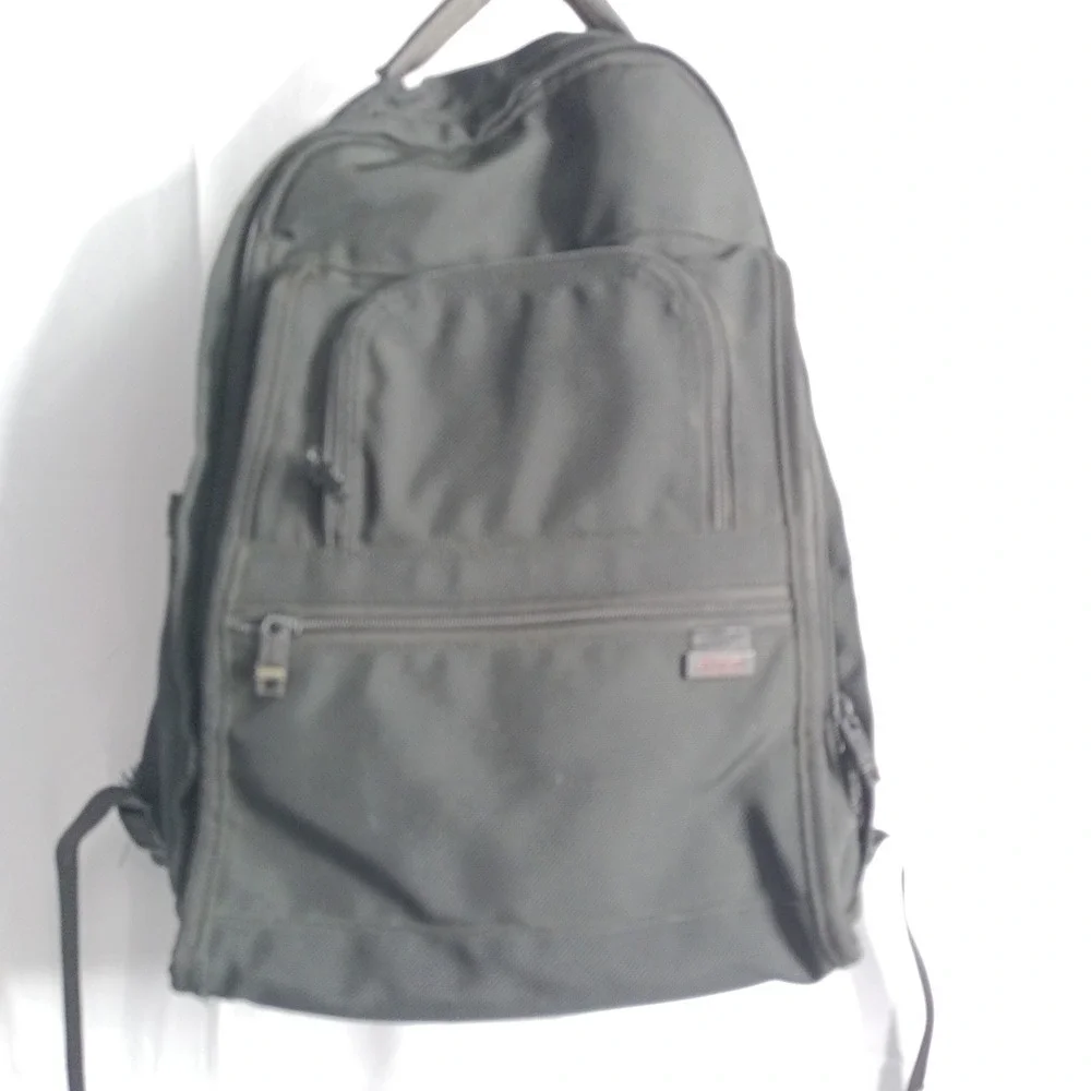 Tumi Alpha Black Ballistic Nylon Commuter Laptop Backpack **READ** s9